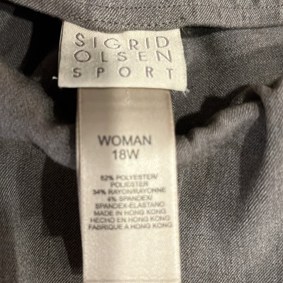 Sigrid Olsen pants size 18w women’s -dress trousers taupe color to match all. - Picture 3 of 3